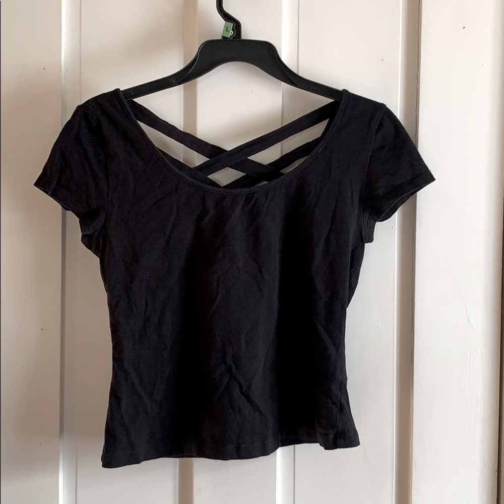 Strappy back crop top